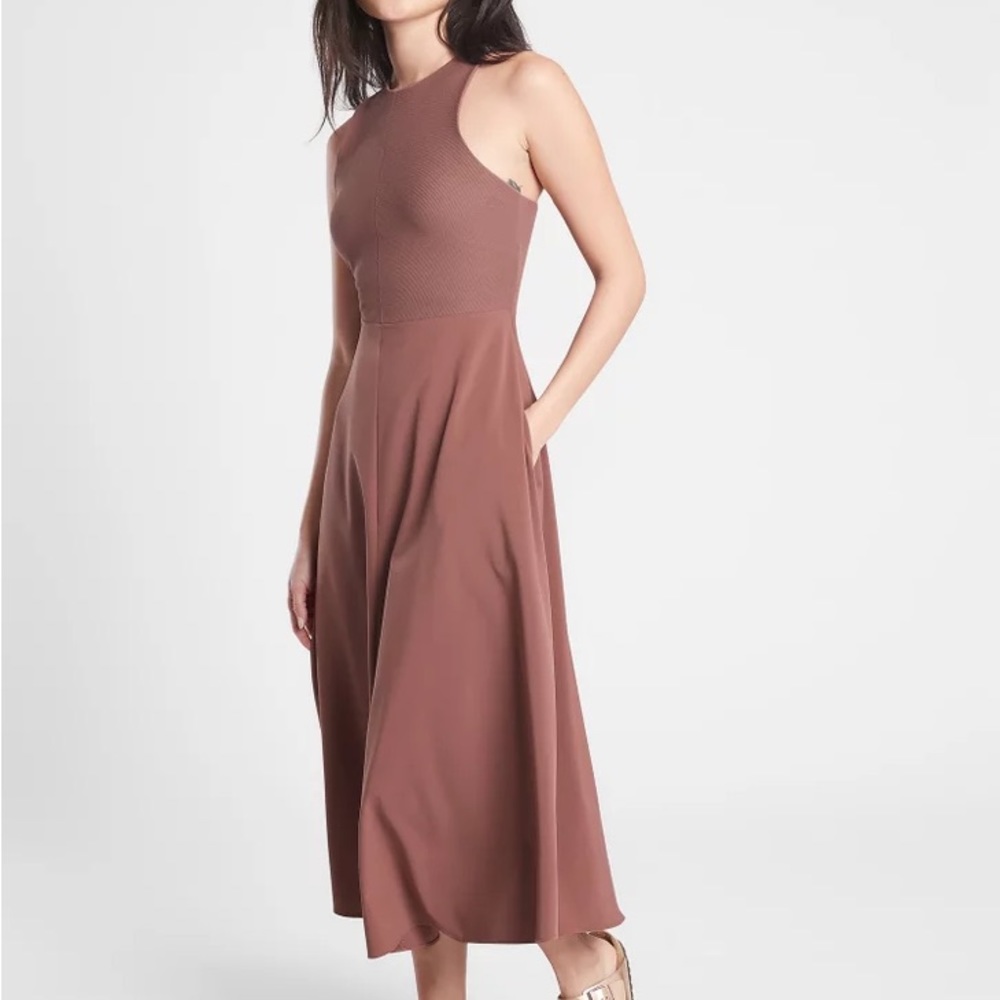 Athleta Winona Support Midi Dress Athletic Exercise